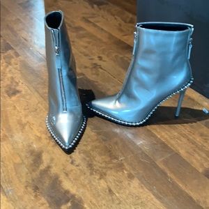 Alexander wang metallic boots